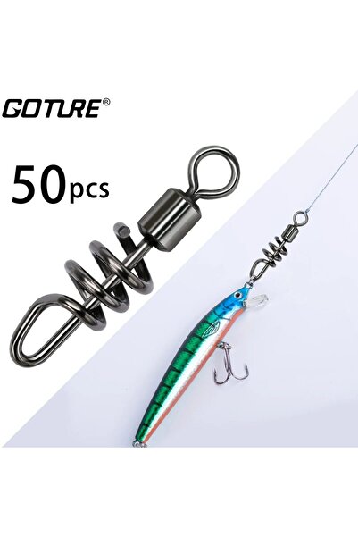 Choice مقاس 3.3 سم، 50 قطعة من أزرار دوارة لبراميل الصيد من Goture، مصنوعة من...