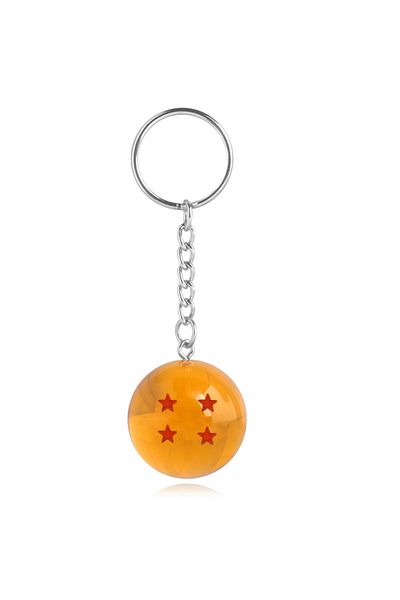 Choice 1 Piece 4 Star Orange Dragon Ball Z Anime Keychain Charms 1 2 3 4 5 6 7 Star Dragon Balls Cosplay Ac