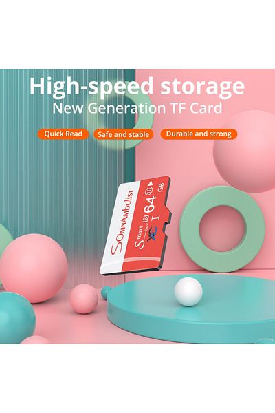 Choice 64gb Somnambulist 64gb High Speed C10 U3 Memory Card V30 For Drones Cameras Surveillance Devices Tf