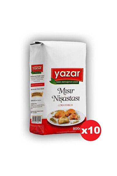 YAZAR Mısır Nişastası 800 Gr x 10 Paket