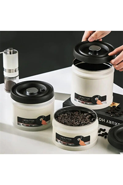 Choice Coffee Bean Vacuum Sealed Tank Stainless Steel Grain Tea Nut Storage Vacuum Airtight Sealed Cans ...