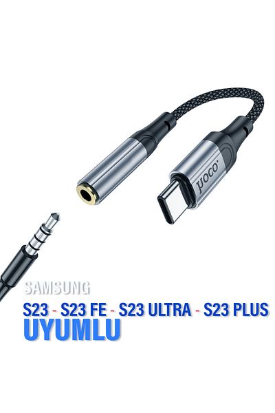 EXENAR Samsung S23 إلى S23 fe إلى S23 Ultra إلى S23 Plus 3.5mm جاك جهاز محول سماعة الرأس محول Type-C