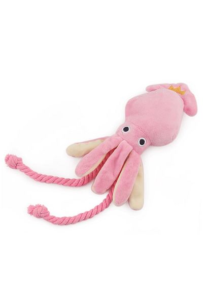 Choice Pink Squid Puppy Pet Dog Chew For Lovely Pink Teeth Cleaning Pet Toys Octopus Plush Toys Supplies Bb