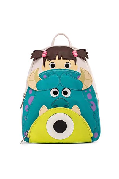 Choice WHITE Disney Monsters University Pu Leather Panel Women's Backpack Lady Bags Toy Story 3 Children Sc