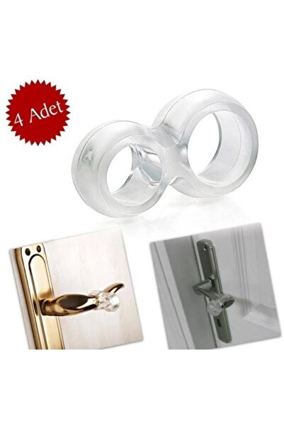 CMT Slikon Kapı Kolu Stoperi Pencere Kolu Yassı Duvara Çarma Önleyici