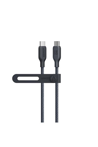 Anker 3ft Black Anker 240w Usb-c To Usb-c Cable Bio-based Nylon Braided Data Cable Environmentally For Iph