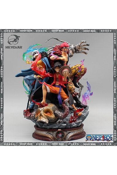 Choice No Box 22cm 22cm One Piece Figurine Three Captain Anime Figure Kid Law Luffy Action Pvc Model Statue