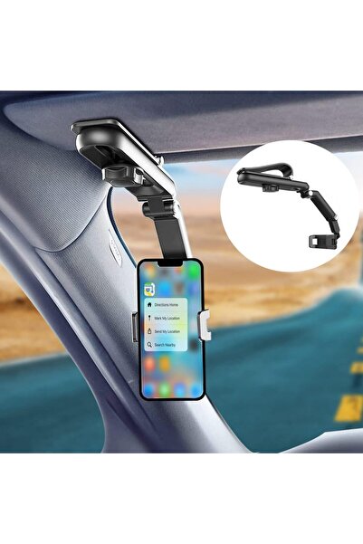 Choice Car sun visor phone holder multifunctional 360 ° Rotatable sun visor mobile phone holder with iph...