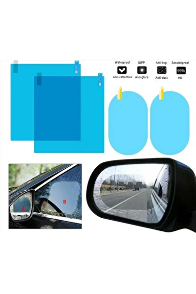 Choice 150 مم × 100 مم 2 × فيلم مقاوم للمطر لمرايا السيارة مرآة الرؤية الخلفي...