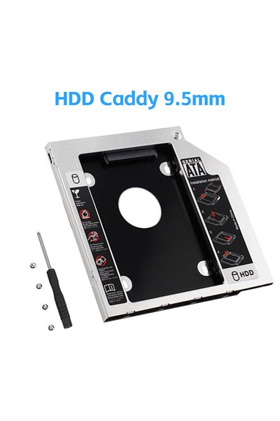Choice 9.5mm Full Aluminum Hard Disk Tray For 12.7/9.5 Inch Laptop Mechanical Sata3 Ssd Solid State Drive D