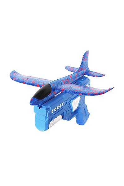Choice 1blue Plane Launcher Children's Foam Ejection Aircraft Toys Parent-child Interaction Foam Aircraft P