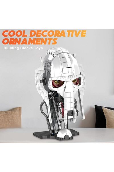 Choice 788 قطعة من مكعبات بناء خوذة الجنرال Grievous من MOC Idea، مجموعة نماذج خوذة تجميع...