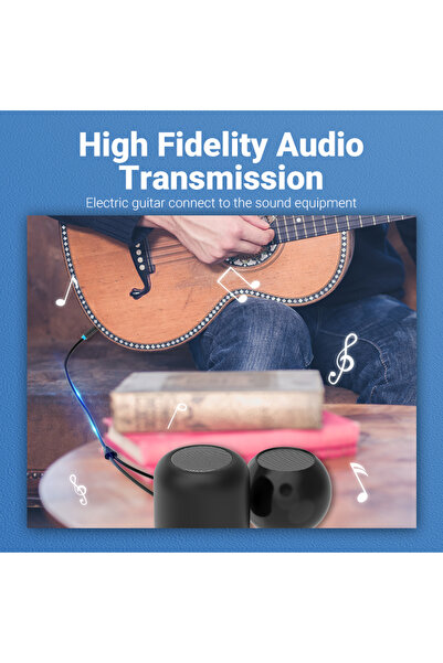 Choice 2m Vention 6.5mm to Double 6.5mm Audio Cable Male to Male Aux Cable for Mixer Speaker Amplifier 6.5