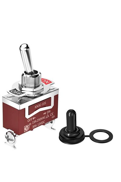 Choice On Off 2 Pin 2pcs 2/4pcs Marine Waterproof Toggle Switch 12v Dc 30a Heavy Duty 250v Ac 15a Spst 2 Pi