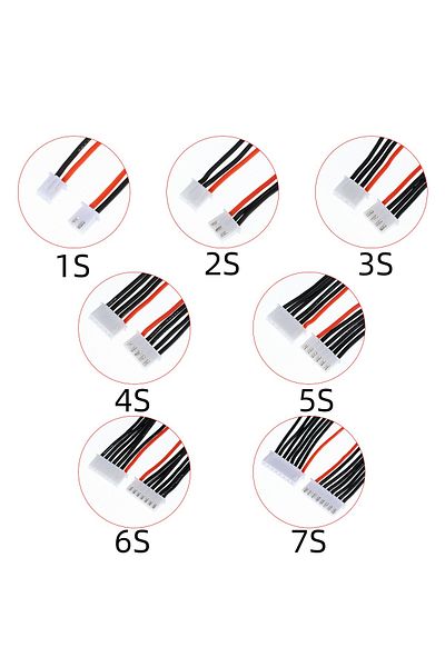 Choice 5pcs/lot JST-XH Silicone Wire 22AWG1/2/3/4/5/9S Lipo Balance Wire Extension Charged Cable Lead Co...