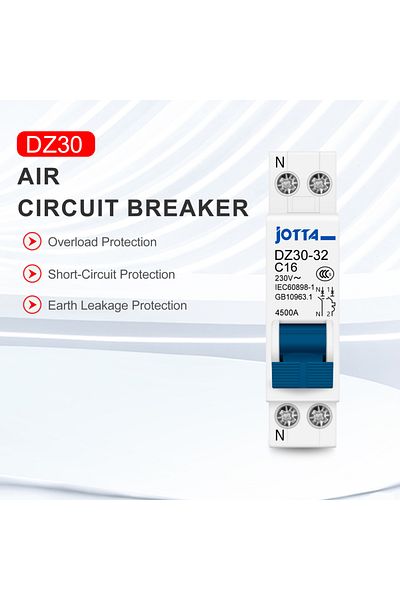 JOTTA قاطع دائرة صغير DPN 1P + N MCB 6A10A 16A 20A 25A 32A تركيب Din Rail منزل مصغر...