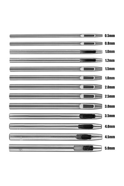 Choice Type 1 Imzay 13 Pcs/set Leather Hole Punching Tools Diy Handmade Belt Punch Tool Leathercraft Hollow