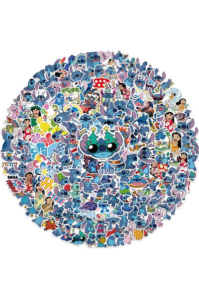 Miniso 50PCS 50/100/200Pcs Cute Cartoon Lilo Stitch Stickers Graffiti for Scrapbook Laptop Phone Luggage Sk