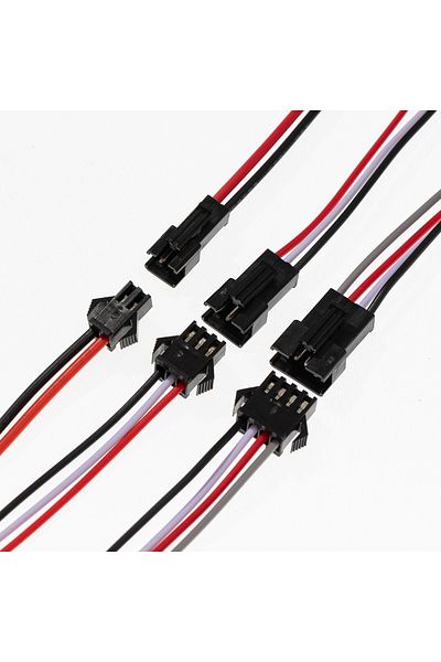 Choice 1-50 pairs 2/3/4 Pin SM JST Plug Male and Female Wire Connector  for Led Strip RGB 5050 3528 WS28...