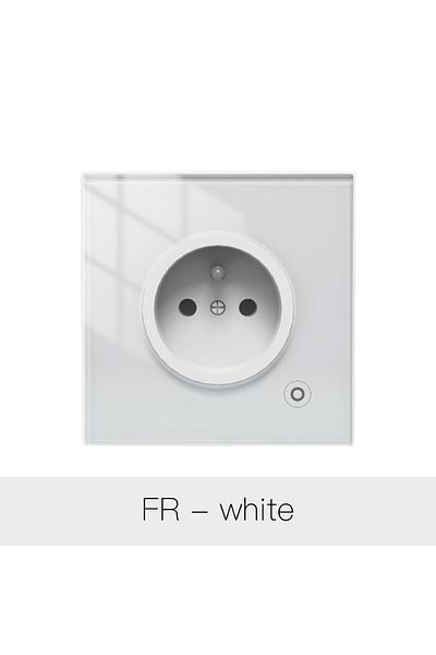 Choice مقبس حائط ذكي أبيض من Moes Zigbee، منفذ لوحة زجاجية، مراقبة الطاقة، تحكم لاسلكي من Tuya