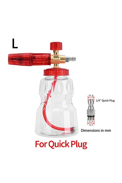 BEAR FORCE For Quick Plug Pressure Washer Brass Snow Foam Lance Foam Nozzle Car Wash Foam Maker For Karcher Eli