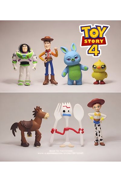 Choice Toy Story 7pcs Disney Toy Story 4 Woody Buzz Lightyear 4-7cm 7pcs/set Action Figure Anime Decoration