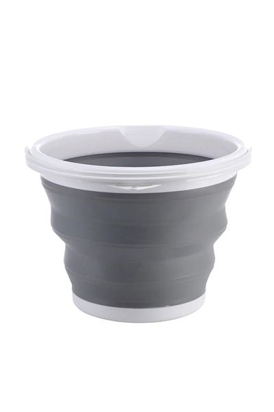 Choice Grey 3l Collapsible Bucket Portable Folding Water Bucket Car Washing Fishing Bucket Household Plasti