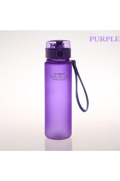 Choice 560ml Purple Water Bottle Sport Frosted Tour Outdoor Leak Proof Seal Child School Water Bottles For
