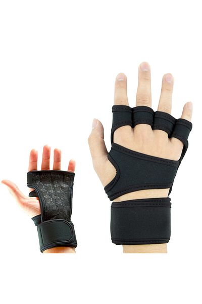 Choice L Black One Pair New 1 Pair Weight Lifting Training Gloves Women Men Fitness Sports Body Building Gy