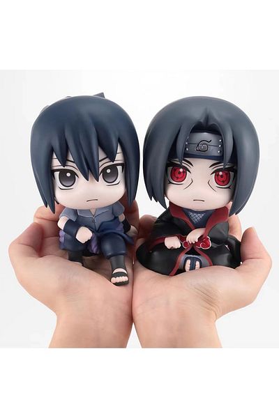 Choice 9cm Naruto Anime Figure Naruto Kakashi Action Figure Q Version Kawaii Sasuke Itachi Figurine Car ...