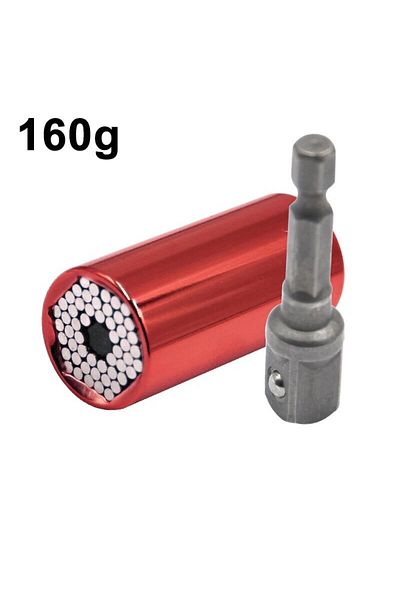 Choice 2pc Red Set Colorful Universal Sleeve Multifunctional Ratchet Sleeve Head Magic Conversion Sleeve El