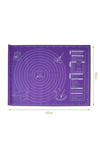 Choice حصيرة معجنات سيليكون أرجوانية غير قابلة للانزلاق مقاس 60 × 45 سم، حصير...