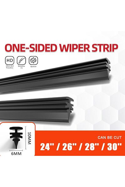 Choice 1PCs 26inches 650mm 6mm 1PCS 24 26 28 30 24 Inches Car Wiper Blade Refill Strips Car Windshield Rubb
