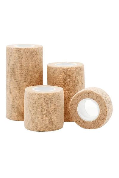 Choice 25mmx2m(10PCS) Colour Of Skin Self Adherent Cohesive Bandage Wrap Stretch Non Woven Self Adhesive Ta