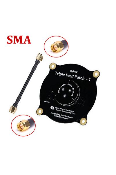 Choice Antenna Sma 5.8ghz Triple Feed Patch Antenna Sma / Rp Sma Directional Circularly Polarized Antenna F