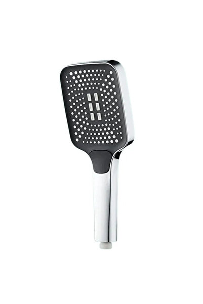 Choice رأس دش قابل للتعديل باللون الفضي، 3 أوضاع لدش المطر، تدفق كبير، رأس دش...