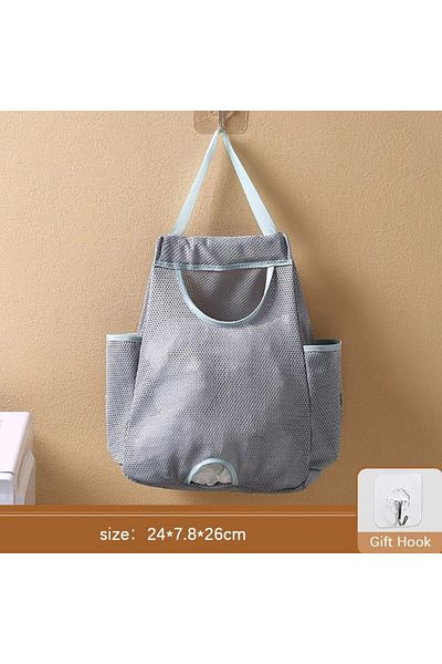 Choice Bwhg1751-gyu Garbage Bag Storage Box For Plastic Bag Wall Hanging Bag Washable Mesh Storage Bags Pla