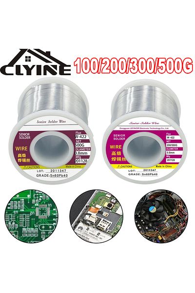 LIXIU 100g 1.0mm 100/200/300/500g Tin Wire Soldering Wire With Flux Melt Rosin Core Solder Roll No-clean