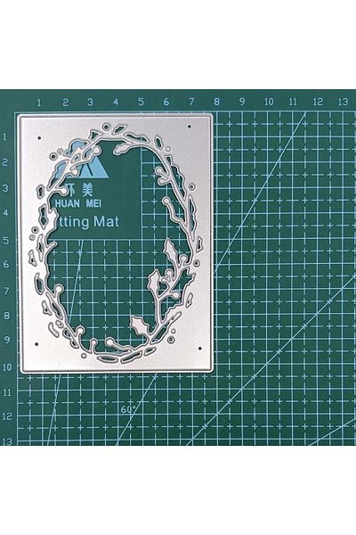 Choice Light Grey Oval Vine Frame Metal Cutting Dies Stencils Scrapbooking Embossing Paper Cardmaking Craft