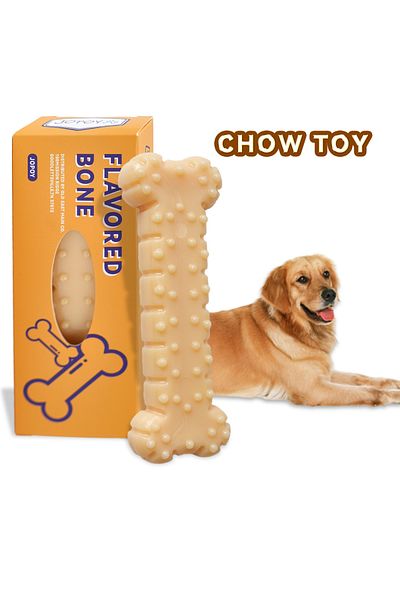 Choice 15x5cm Yellow Dog Chew Toys Variety Triple Pack - Dog Toys For Aggressive Chewers - Indestructible D