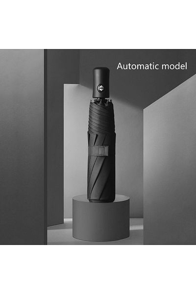 Choice Black Fashion Large Travel Umbrella, Heavy Duty Windproof Waterproof Umbrella, Fully Automatic Open