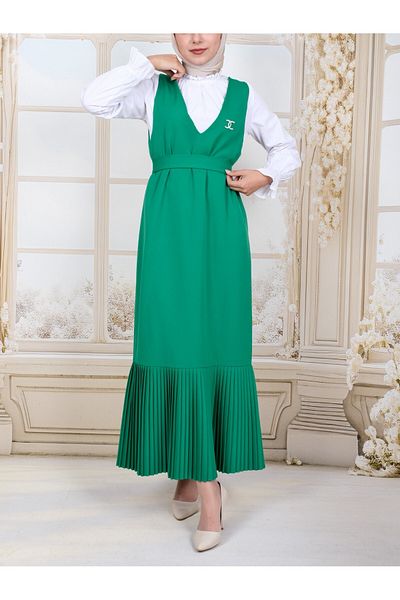 Modamorfo Φούστα Πλισέ Ζώνη Gilet -orman Yş.