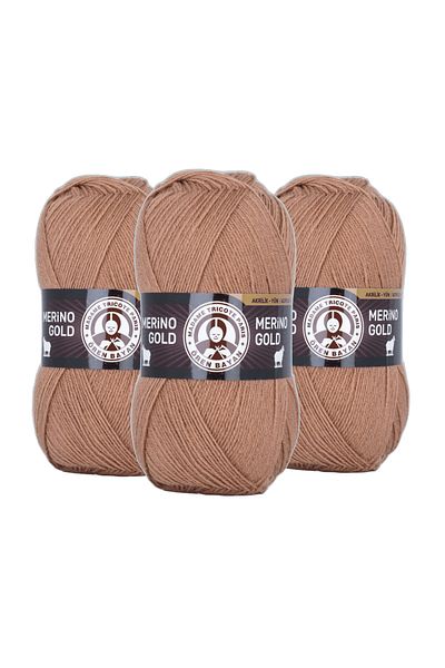 Ören Bayan Merino Gold 100gr 0099 3 Τεμάχια
