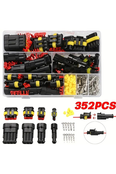 Choice 352pcs 240/352/708/1004pcs boxed car waterproof connector kit male and...