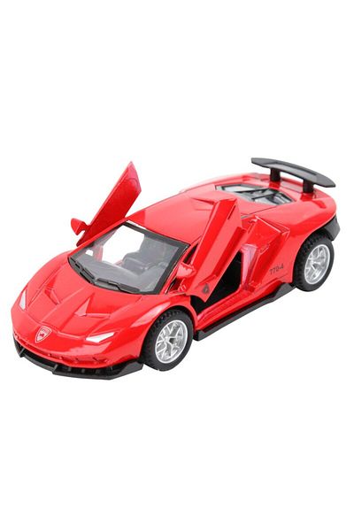 Choice Red Alloy Sports Car Toy Super Sports Car Sliding Door Retractable Car Structure Model Children Toy