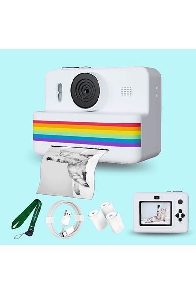 Choice 2.8 Inch Instant Print Camera, Digital Video Camera With 3 Rolls of Thermal Printing Paper, 0 Ink...