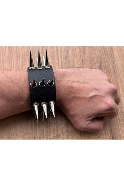 Metal Giyim 3 Row Giant Spayed Bracelet