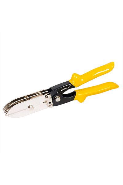 Choice Yellow Heavy Duty 5-blade Hand Cable Crimper Sheet Metal Hard Stainless Steel Tools For 24-28 Gauge