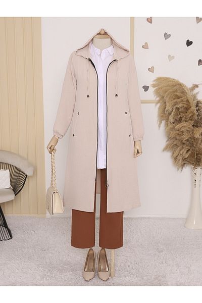 Modamorfo Ayrobin Kapuzenpullover und Taschen – cremefarben