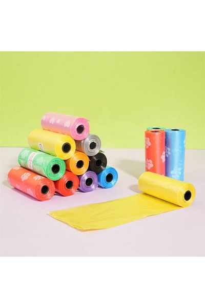 Choice 30X22cm 8 Rolls/120pcs Portable Pet Cleaning Bags Leak Proof Dog Poop Bags Pet Waste Bin Bags For In